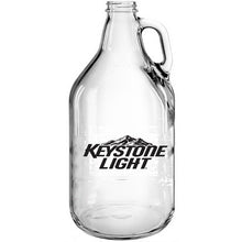 Load image into Gallery viewer, USA Printed 64 oz Clear Glass Beer Growler w/Lid and Handle #CGRWL Min 72