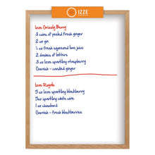 Load image into Gallery viewer, Wall Oak Frame Wet-Erase Board with Header - 36"w x 48"h #WEFWH3648 Min 1