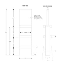 Load image into Gallery viewer, 3 Shelf Wine Rack W/ Header #BPFBD54H Min 1