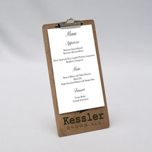 Load image into Gallery viewer, 5" x 10" Check/Menu Holder With Clip #BPCMH01 Min 1