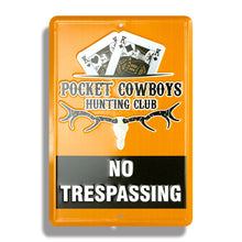 Load image into Gallery viewer, Small Custom Embossed Metal Parking Sign - 8"x12" (4 Color Process) #SP-4C Process 8" x 12" Signs Min 100