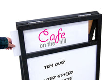 Load image into Gallery viewer, A-Frame Wet Erase Board with Header Inserts #AFWEIN2442 Min 1