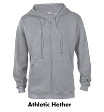 Load image into Gallery viewer, Adult Unisex Heavyweight Fleece Zip Hoodie Sweatshirt #A99300 2 Color Imprint Min 12