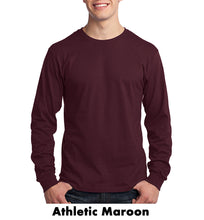 Load image into Gallery viewer, Personalized Port & Company++ Long Sleeve Cotton T-Shirt #APC54LS 2 Color, Colors Min 12