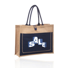 Load image into Gallery viewer, Cotton Pocket Jute Tote Bags #ATOT3777 BP Unlimited Imprint Min 12