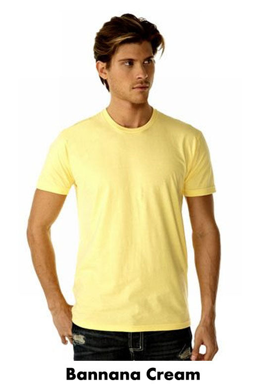 Next Level Men's Fitted Crew T-Shirt - Premium Ring-Spun Cotton, Short-Sleeve, Heather Gray