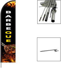 Load image into Gallery viewer, Barbeque Flag Kit 15' Feet Feather Flag Sign Outdoor Banner #BBC1-EVSS15 Min 1