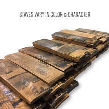 Load image into Gallery viewer, Barrel Stave Sampler Flight with Chalkboard Inserts - 3-slot #SPBRSTCB3 Min 1