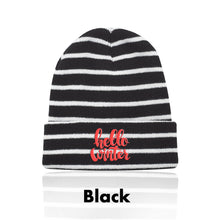 Load image into Gallery viewer, Caribou Striped Knitted Beanies #ABNY002 Embroidered Min 12