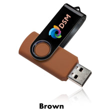Load image into Gallery viewer, 8 GB Swivel USB Drive #AUSB0028GB BP Unlimited Imprint Min 12
