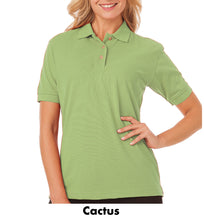 Load image into Gallery viewer, Blue Generation Ladies Short Sleeve Polo Shirt #ABGEN6204 2 Color Min 12