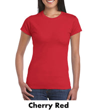 Load image into Gallery viewer, Ladies 4.5 oz 100% Cotton Preshrunk Tee #A64000L 2 Color, Colors Min 12