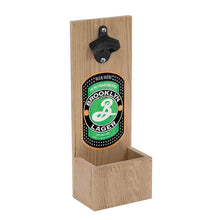 Load image into Gallery viewer, Countertop Bottle Opener with Wood Cap Catcher #BPBRCC01C Min 1