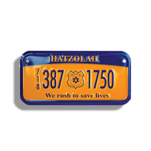 Load image into Gallery viewer, Custom Embossed Bicycle License Plate - 3"x6" (4 Color Process) #BP-4C Process Bike Plates 3" x 6" Min 250