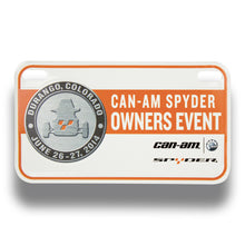 Load image into Gallery viewer, Custom Embossed Motorcycle License Plate - 4"x7" (4 Color Process) #MT-4C Process Motorcycle Plates 4" x 7" Min 100