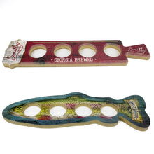 Load image into Gallery viewer, Custom Wood Beverage Flight Tray #WFT Min 30