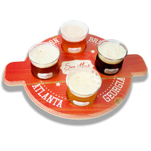 Load image into Gallery viewer, Custom Wood Beverage Flight Tray #WFT Min 30