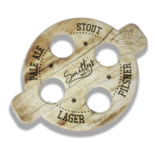 Load image into Gallery viewer, Custom Wood Beverage Flight Tray #WFT Min 30