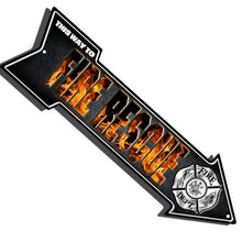 Load image into Gallery viewer, Custom Embossed Arrow Sign - 6"x20" (4 Color Process) #AS-4C Process Arrow Signs 6" x 20" Min 100