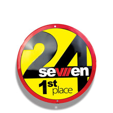 Load image into Gallery viewer, Custom Embossed Metal Circle Sign - 12" Diameter (4 color process) #CS-4C Process Circle Signs 12" Diameter Min 100