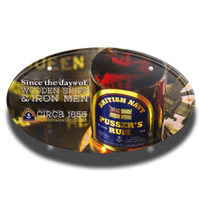 Load image into Gallery viewer, Oval Custom Embossed Auto License Plate (7"x12") 4 color process #OV-4C Process Oval Plates 7": x 12' Min 100