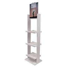 Load image into Gallery viewer, Floor 60"h Wine Bottle Display - (3) shelves w/ Header #BPFBD60H Min 1
