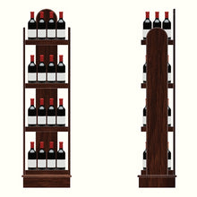 Load image into Gallery viewer, Floor 66"h Wine Bottle Display - (4) shelves #BPFBD66 Min 1