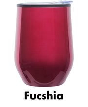 Load image into Gallery viewer, 12 oz. Shelby Stemless Wine Glass with lid #ASW47 Color- 2 Color Imprint Min 12