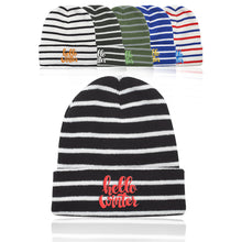 Load image into Gallery viewer, Caribou Striped Knitted Beanies #ABNY002 Embroidered Min 12
