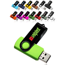 Load image into Gallery viewer, 8 GB Swivel USB Drive #AUSB0028GB 2 Color Imprint Min 12