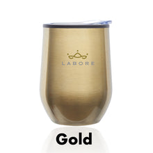 Load image into Gallery viewer, 12 oz. Shelby Stemless Wine Glass with lid #ASW47 Color- 2 Color Imprint Min 12