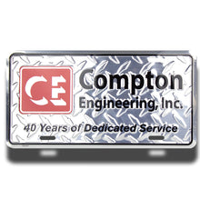 Load image into Gallery viewer, Gold/ Silver Deluxe Custom Embossed Auto License Plate (6"x12") #5012-SSD Auto tag deluxe 6x12 Min 100