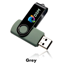 Load image into Gallery viewer, 8 GB Swivel USB Drive #AUSB0028GB BP Unlimited Imprint Min 12