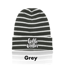 Load image into Gallery viewer, Caribou Striped Knitted Beanies #ABNY002 Embroidered Min 12