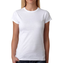 Load image into Gallery viewer, Ladies 4.5 oz 100% Cotton Preshrunk Tee #A64000L 1 Color, White Min 12