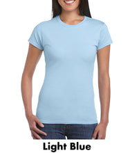 Load image into Gallery viewer, Ladies 4.5 oz 100% Cotton Preshrunk Tee #A64000L 2 Color, Colors Min 12