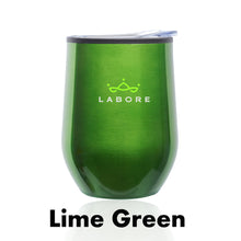 Load image into Gallery viewer, 12 oz. Shelby Stemless Wine Glass with lid #ASW47 Color- 2 Color Imprint Min 12