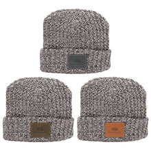Load image into Gallery viewer, Milliner Cuffed Knit Beanie with Leather Patch #TMILLINER Min 50