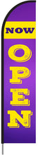 Load image into Gallery viewer, Now Open Flag Kit 15' Feet Feather Flag Sign Outdoor Banner #NOWOPEN-EVSS15 Min 1