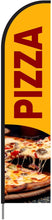 Load image into Gallery viewer, Pizza Feather Flag Banner Sign, Outdoor Business Advertising Cafe Restaurant Swooper Flag Banner #PIZZAD1-EVSS15 Min 1