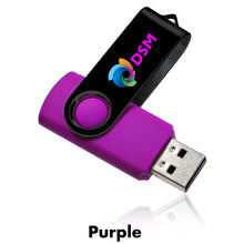 Load image into Gallery viewer, 8 GB Swivel USB Drive #AUSB0028GB 2 Color Imprint Min 12