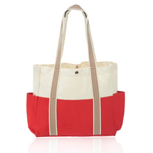Load image into Gallery viewer, Dual Color Shoulder Tote Bags #ATOT29 1 Color Imprint Min 12