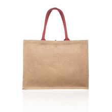 Load image into Gallery viewer, Cotton Pocket Jute Tote Bags #ATOT3777 1 Color Imprint Min 12