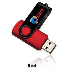 Load image into Gallery viewer, 8 GB Swivel USB Drive #AUSB0028GB 2 Color Imprint Min 12