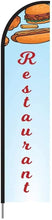 Load image into Gallery viewer, Restaurant Feather Flag Banner Signs, Complete Pole Kit for Store Display, 15ft - Design 2 #RSTD2-EVSS15 Min 1