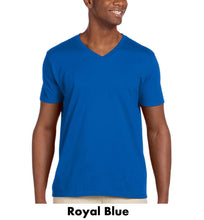 Load image into Gallery viewer, Gildan Adult Softstyle V-Neck T-Shirts #2118-553232816 Color - 2 Color Imprint Min 12