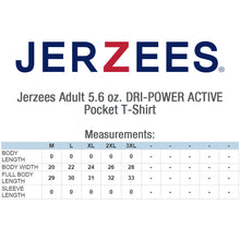 Load image into Gallery viewer, Jerzees Adult DRI-POWER ACTIVE Pocket Shirt #A29P BP Unlimited, White Min 12