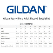 Load image into Gallery viewer, Gildan Adult Hooded Sweatshirt #A18500 2 Color, Colors Min 12