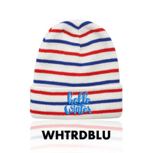 Load image into Gallery viewer, Caribou Striped Knitted Beanies #ABNY002 Embroidered Min 12