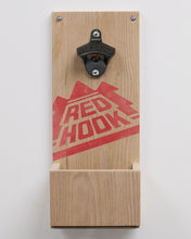 Load image into Gallery viewer, Wall-Mount Bottle Opener with Slide-Out Wood Cap Catcher #BPBRCC01W Min 1